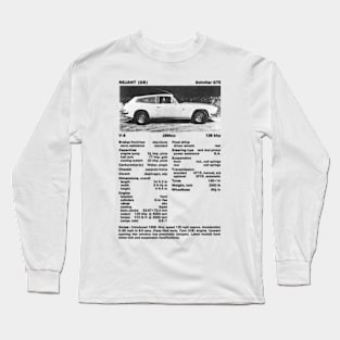 RELIANT SCIMITAR - technical data Long Sleeve T-Shirt